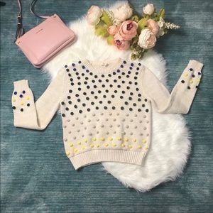 Anthro Pom Pom sweater